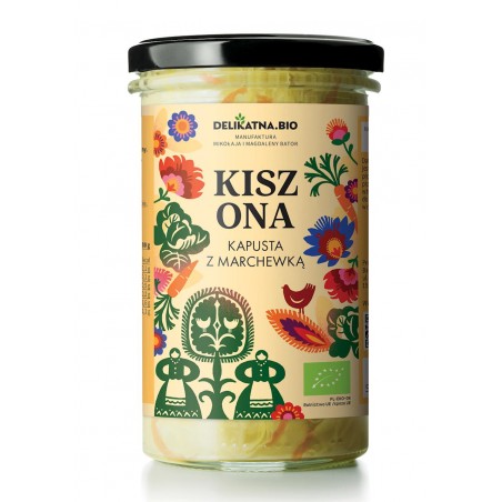 KAPUSTA KISZONA Z MARCHEWKĄ BIO 540 g (500 g) - DELIKATNA (ZAKWASOWNIA)