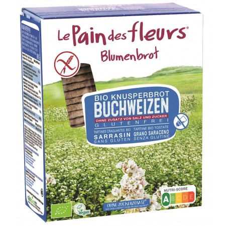 PIECZYWO CHRUPKIE GRYCZANE BEZ DODATKU SOLI I CUKRU BEZGLUTENOWE BIO 150 g - LE PAIN DES FLEURS