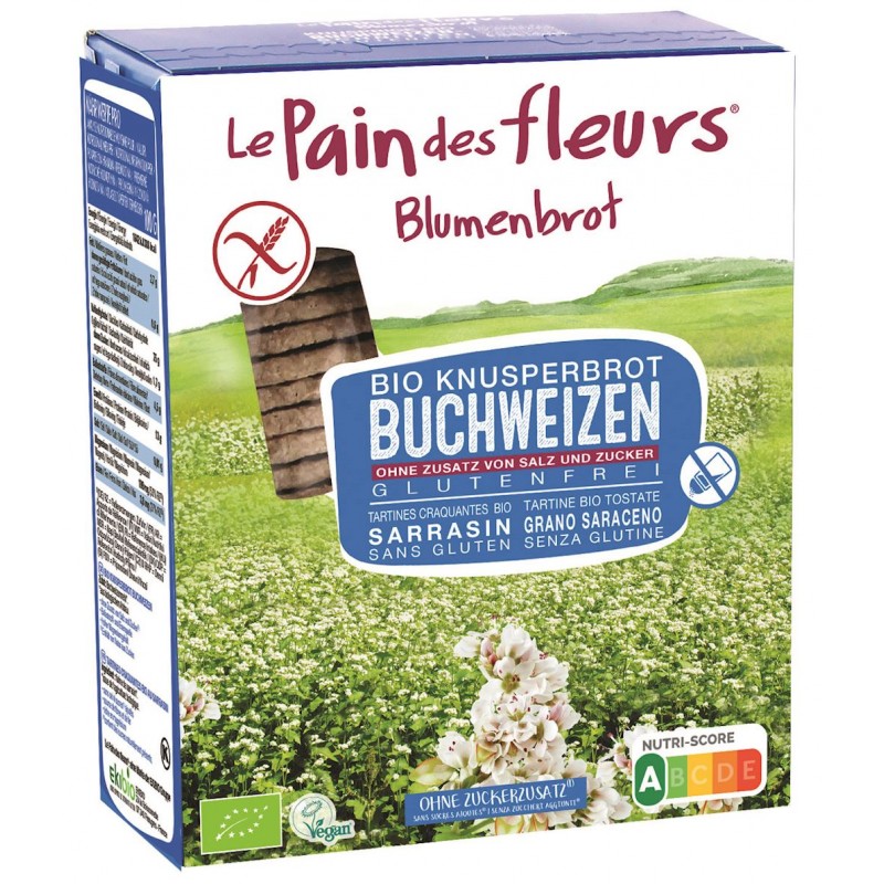 PIECZYWO CHRUPKIE GRYCZANE BEZ DODATKU SOLI I CUKRU BEZGLUTENOWE BIO 150 g - LE PAIN DES FLEURS