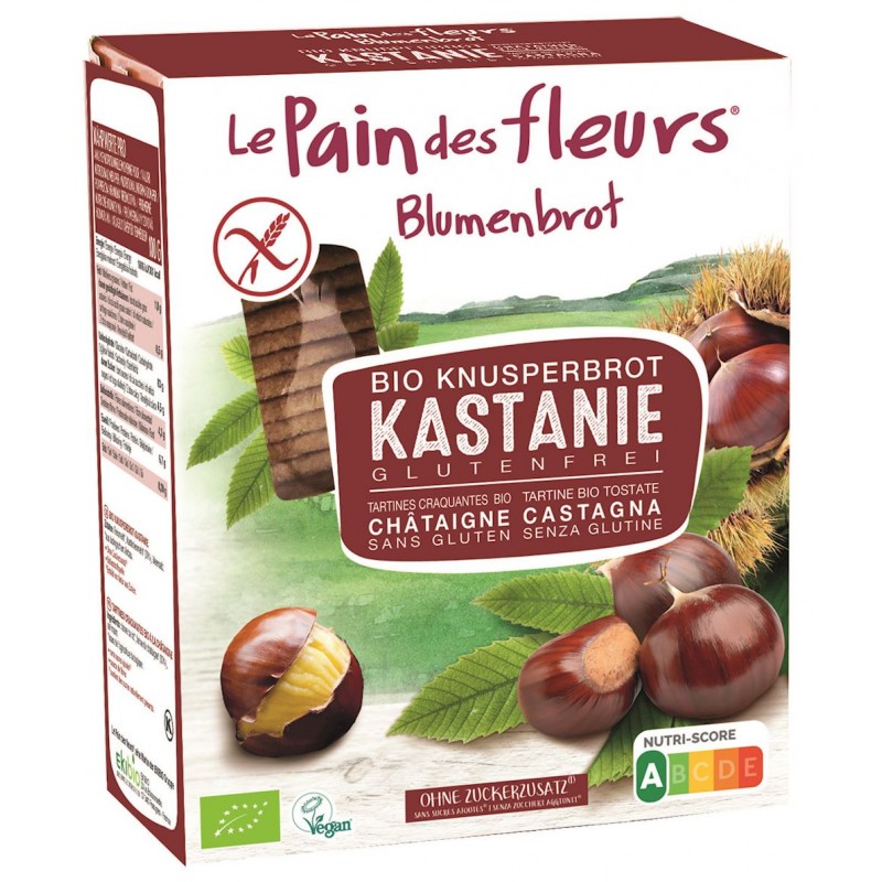 PIECZYWO CHRUPKIE KASZTANOWE BEZGLUTENOWE BIO 150 g - LE PAIN DES FLEURS