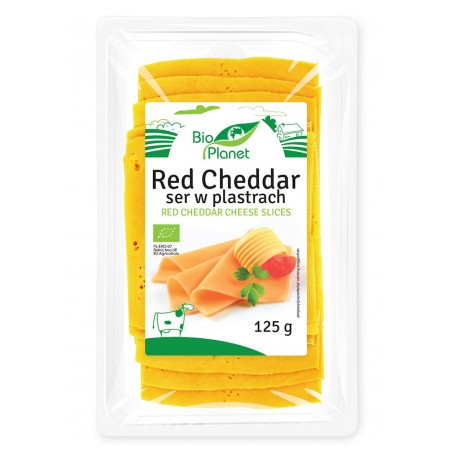 SER RED CHEDDAR W PLASTRACH BIO 125 g - BIO PLANET