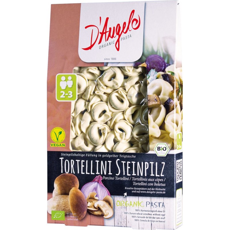TORTELLINI Z BOROWIKAMI BIO 250 g - D`ANGELO