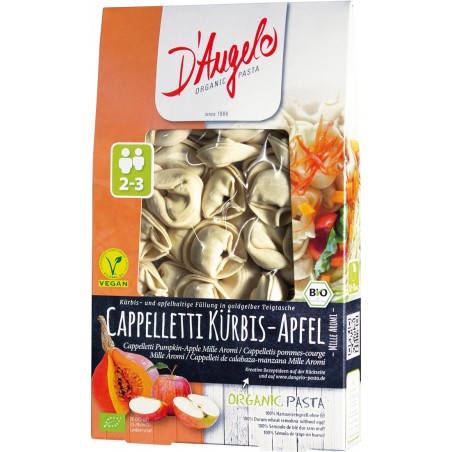 CAPPELLETTI Z DYNIĄ I JABŁKIEM BIO 250 g - D`ANGELO