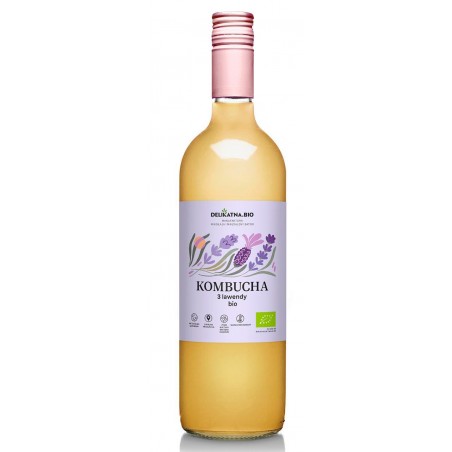 KOMBUCHA 3 LAWENDY BIO 750 ml - DELIKATNA (ZAKWASOWNIA)