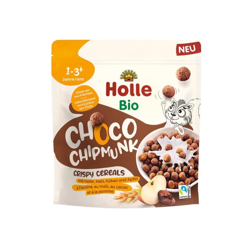 KULKI ZBOŻOWE KAKAOWA WIEWIÓRKA BEZ DODATKU CUKRÓW OD 1 ROKU FAIR TRADE BIO 125 g - HOLLE