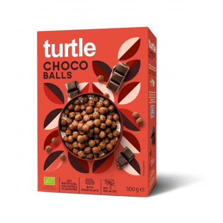 KULKI ZBOŻOWE CZEKOLADOWE BIO 300 g -  TURTLE