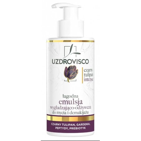 EMULSJA DO MYCIA I DEMAKIJAŻU WYGŁADZAJĄCO - ODŻYWCZA 150 ml - UZDROVISCO (CZARNY TULIPAN INTENSE)