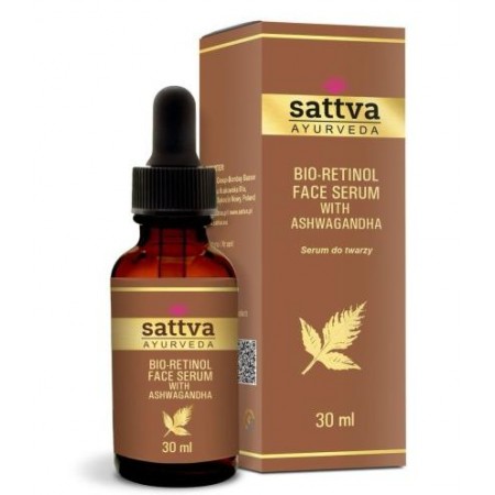 SERUM DO TWARZY Z ASHWAGANDHĄ I BIO-RETINOLEM 30 ml - SATTVA (AYURVEDA)