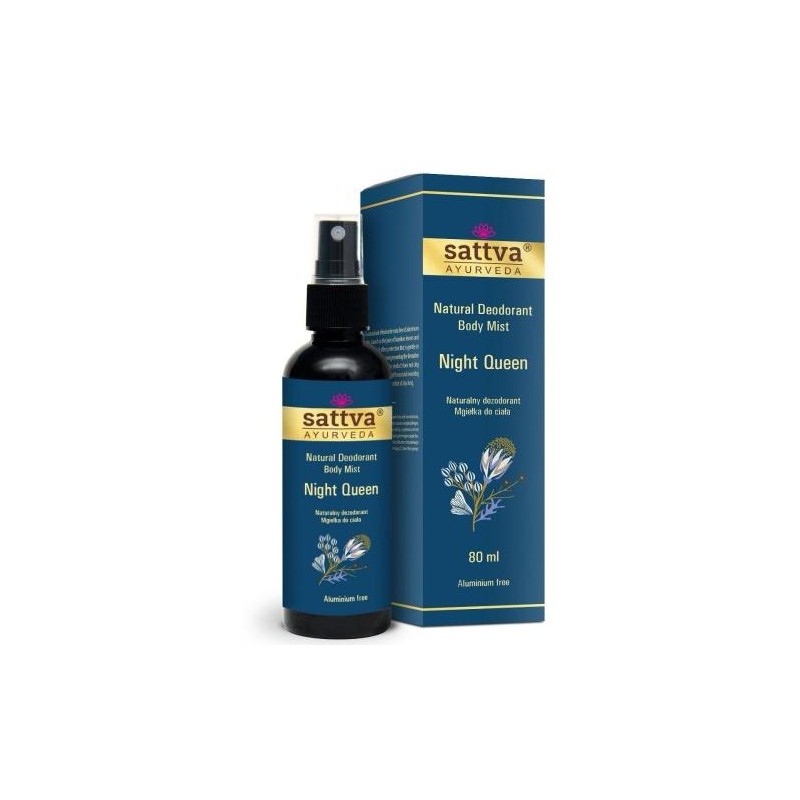 DEZODORANT - MGIEŁKA DO CIAŁA KRÓLOWA NOCY 80 ml - SATTVA (AYURVEDA)