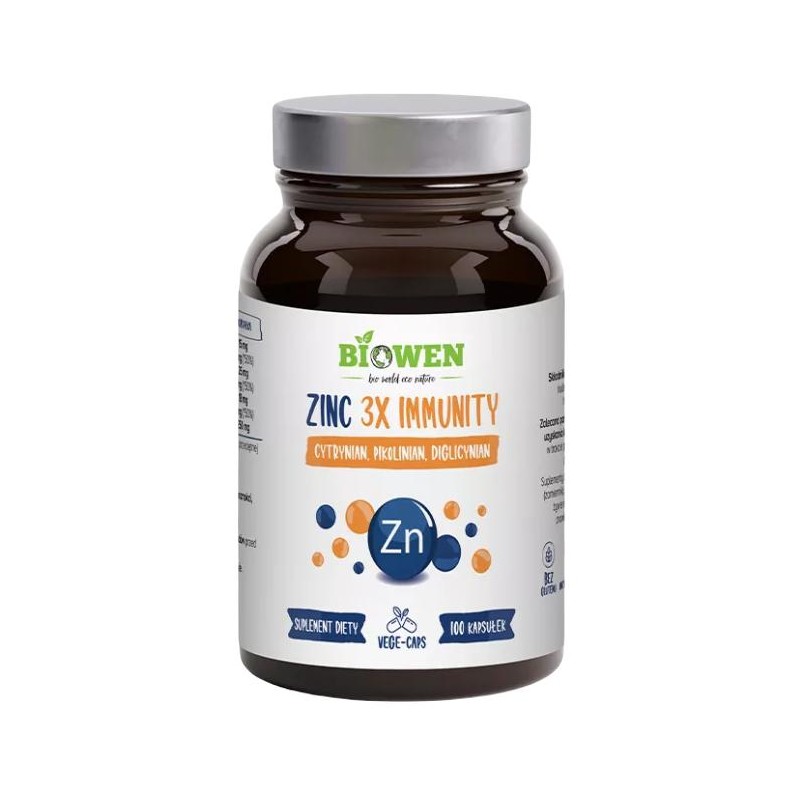 CYNK 3X IMMUNITY BEZGLUTENOWY 100 KAPSUŁEK - HEMPKING (BIOWEN)