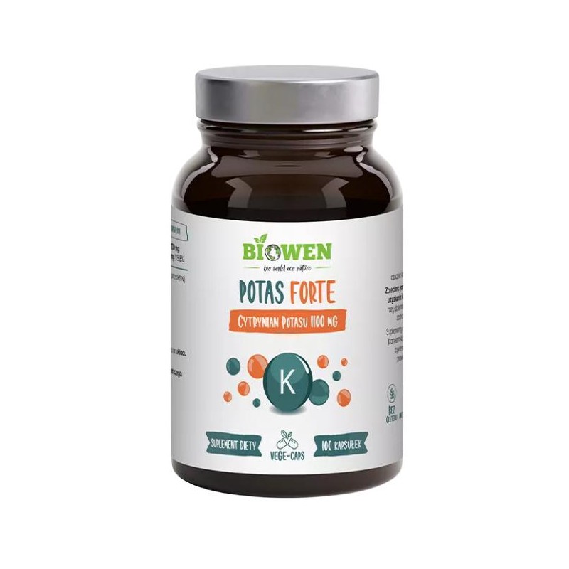 POTAS FORTE (1100 mg) BEZGLUTENOWY 100 KAPSUŁEK - HEMPKING (BIOWEN)