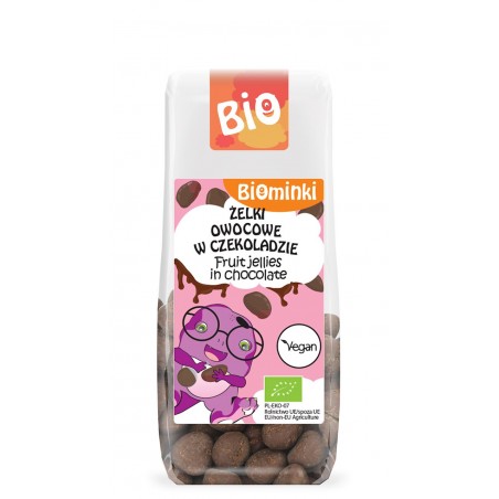 ŻELKI OWOCOWE W CZEKOLADZIE BIO 100 g - BIOMINKI