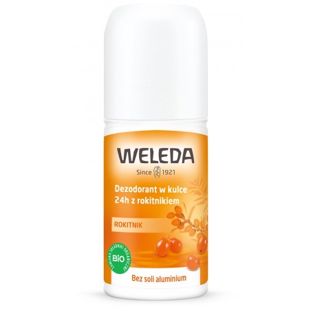 DEZODORANT W KULCE 24 h Z ROKITNIKIEM ECO 50 ml - WELEDA