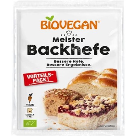 DROŻDŻE SUSZONE BEZGLUTENOWE BIO (3 x 7 g) 21 g - BIOVEGAN