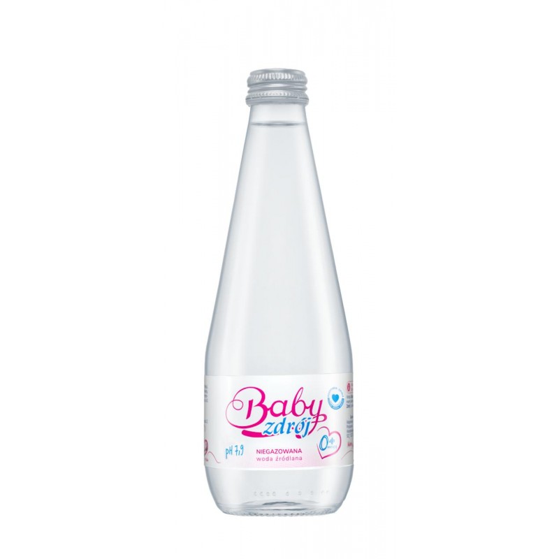 WODA ŹRÓDLANA NIEGAZOWANA 330 ml (SZKŁO) - AQUA EAST (BABY ZDRÓJ)