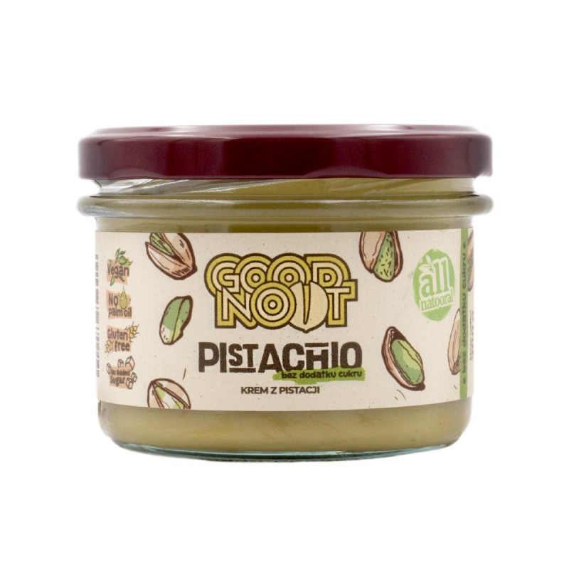 KREM PISTACJOWY BEZ DODATKU CUKRU 200 g - GOOD NOOT