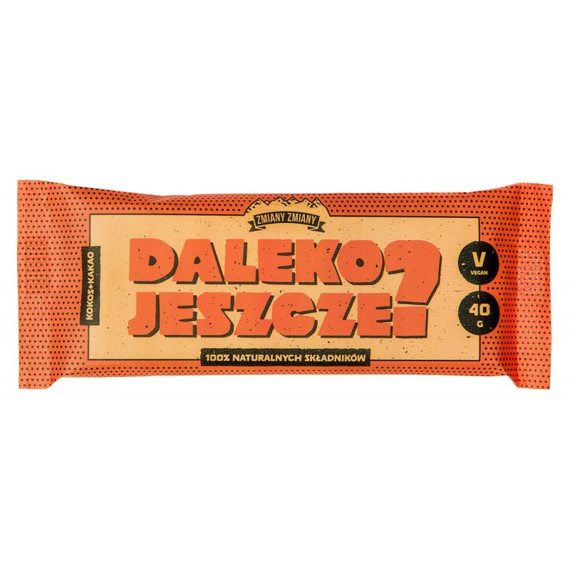 BATON BAKALIOWY Z KOKOSEM I KAKAO "DALEKO JESZCZE" BEZGLUTENOWY 40 g - ZMIANY ZMIANY