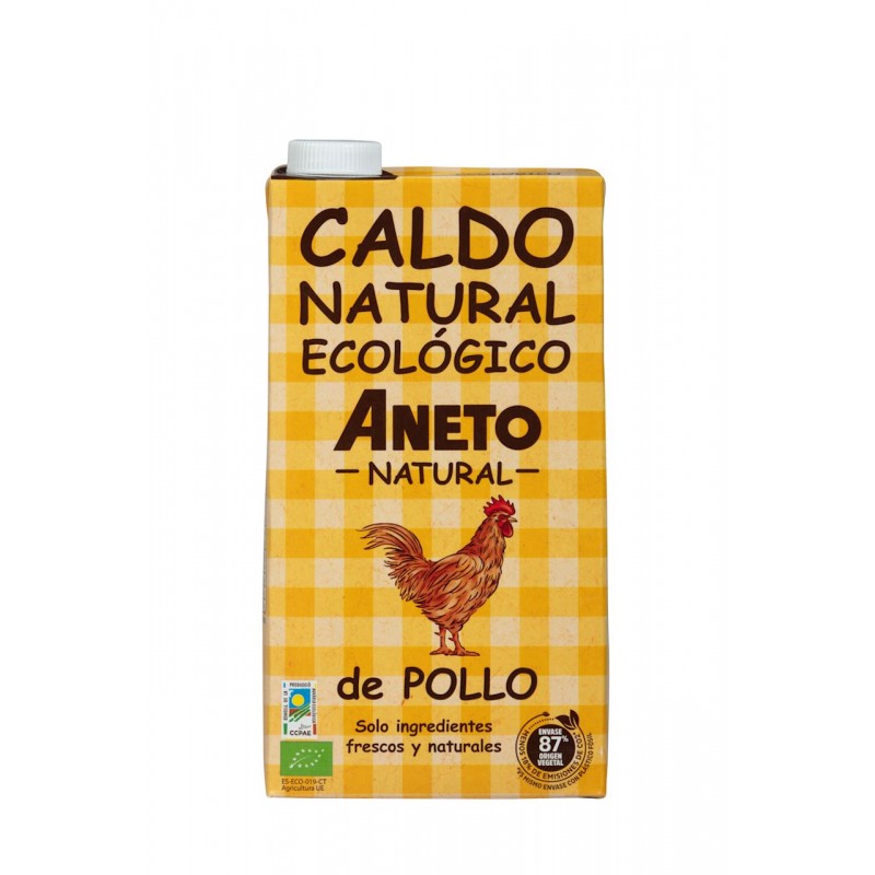 BULION Z KURCZAKA W PŁYNIE BEZGLUTENOWY BIO 1 L - ANETO NATURAL