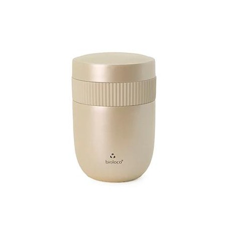 LUNCHPOT ZE STALI NIERDZEWNEJ DWUCZĘŚCIOWY PERŁOWY 420 ml + 200 ml - CHIC-MIC