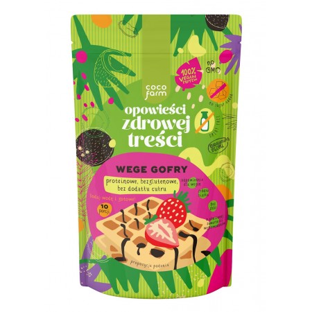 MIESZANKA NA GOFRY WYSOKOBŁONNIKOWE BEZ DODATKU CUKRÓW 345 g - COCO FARM