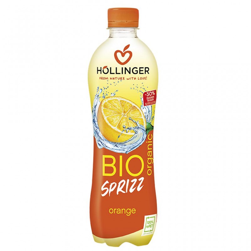 NAPÓJ GAZOWANY POMARAŃCZOWY BIO 500 ml - HOLLINGER