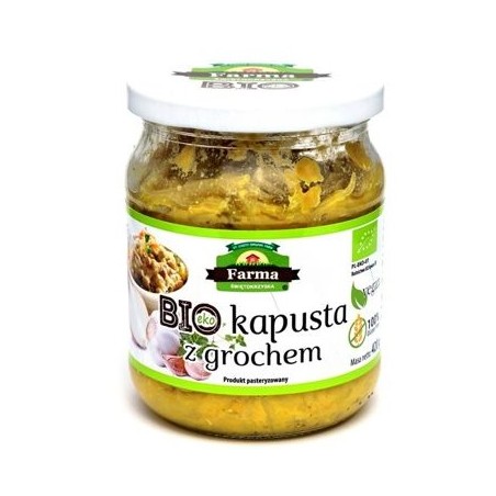 KAPUSTA Z GROCHEM BEZGLUTENOWA BIO 420 g - FARMA ŚWIĘTOKRZYSKA  (PRODUKT SEZONOWY)