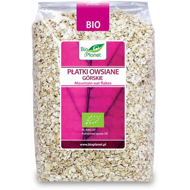 PŁATKI OWSIANE GÓRSKIE BIO 600 g - BIO PLANET