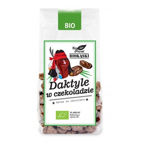 DAKTYLE W SUROWEJ CZEKOLADZIE BIO 100 g - BIO PLANET