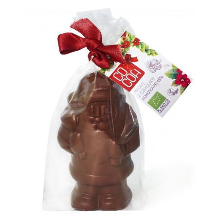 MIKOŁAJ Z CZEKOLADY KOKOSOWEJ 45 % BIO 75 g - COCOA (PRODUKT SEZONOWY)