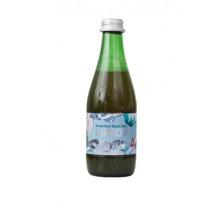 KOMBUCHA O SMAKU KWIATÓW CZARNEGO BZU (FRESH START BLACK LILAC) BIO 330 ml - KOMBUCHA BY LAURENT