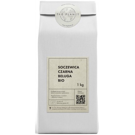SOCZEWICA CZARNA BELUGA BIO 1 kg - THE PLANET