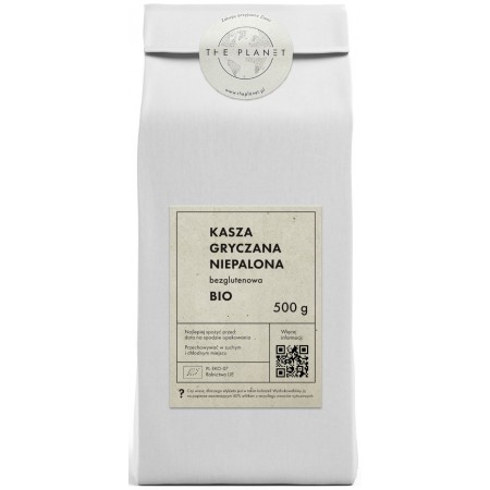 KASZA GRYCZANA NIEPALONA BEZGLUTENOWA BIO 500 g - THE PLANET