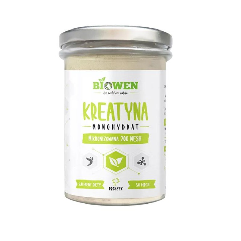KREATYNA MONOHYDRAT PROSZEK BEZGLUTENOWA 250 g - HEMPKING (BIOWEN)