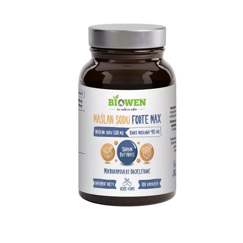 MAŚLAN SODU FORTE MAX BEZGLUTENOWY 100 KAPSUŁEK - HEMPKING (BIOWEN)