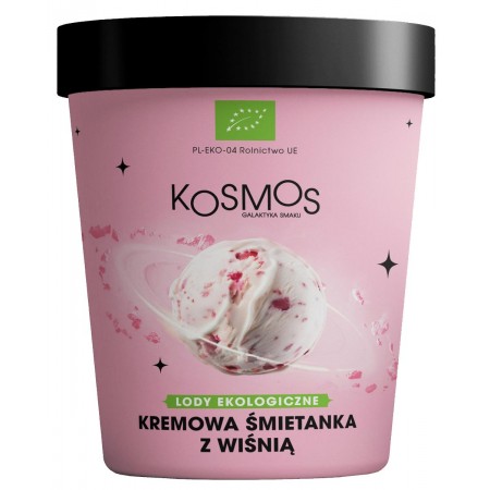 LODY RZEMIEŚLNICZE KREMOWA ŚMIETANKA Z WIŚNIĄ BIO 475 ml - KOSMOS