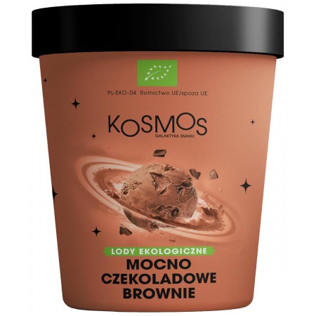 LODY RZEMIEŚLNICZE MOCNO CZEKOLADOWE BROWNIE Z CIASTECZKAMI BIO 475 ml - KOSMOS