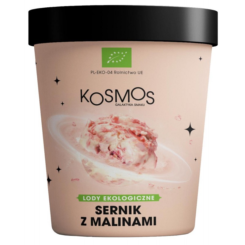 LODY RZEMIEŚLNICZE SERNIK Z MALINAMI BIO 475 ml - KOSMOS