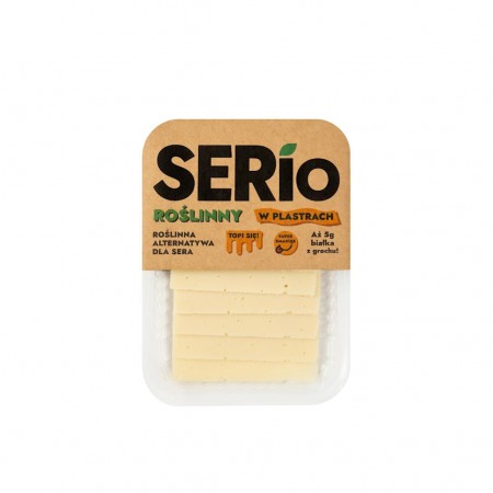 ROŚLINNA ALTERNATYWA DLA SERA W PLASTRACH 100 g - SERIO