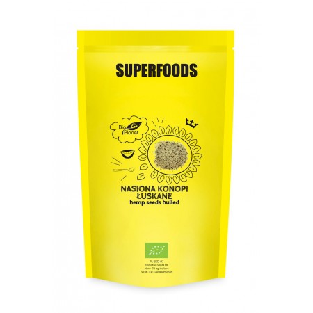 NASIONA KONOPI ŁUSKANE BIO 600 g - BIO PLANET