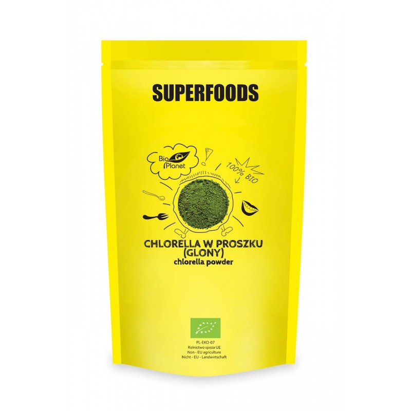 CHLORELLA W PROSZKU (GLONY) BIO 600 g - BIO PLANET