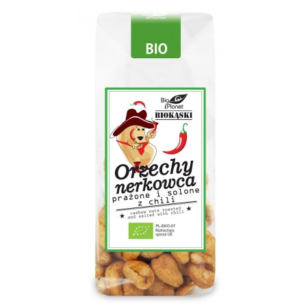 ORZECHY NERKOWCA PRAŻONE I SOLONE Z CHILI BIO 100 g - BIO PLANET