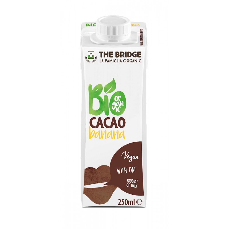 NAPÓJ OWSIANY BANANOWO - KAKAOWY BEZ DODATKU CUKRÓW BIO 250 ml – THE BRIDGE