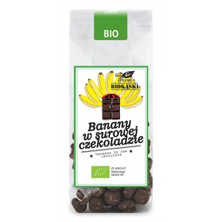 BANANY W SUROWEJ CZEKOLADZIE BIO 100 g - BIO PLANET