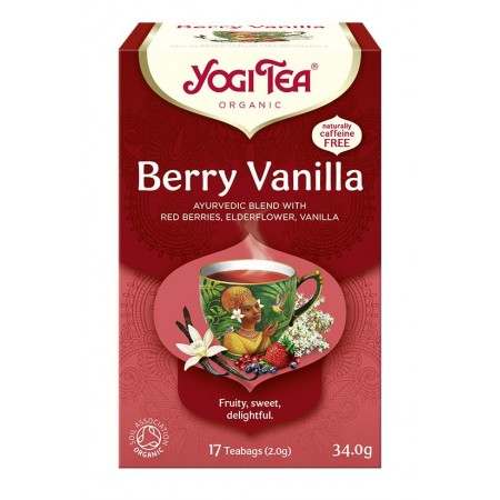 HERBATKA CZERWONE OWOCE - WANILIA (BERRY VANILLA) BIO (17 x 2 g) 34 g - YOGI TEA