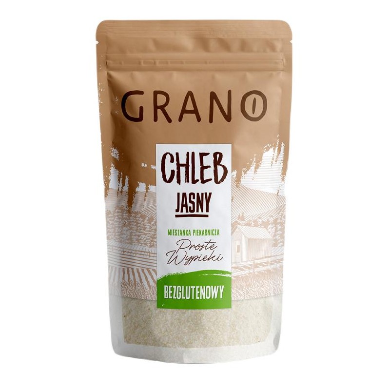 MIESZANKA DO WYPIEKU CHLEBA JASNEGO BEZGLUTENOWA 500 g - GRANO