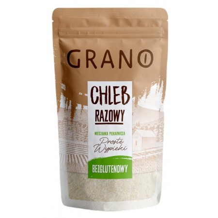 MIESZANKA DO WYPIEKU CHLEBA RAZOWEGO BEZGLUTENOWA 500 g - GRANO