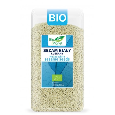 SEZAM BIAŁY ŁUSKANY BIO 400 g - BIO PLANET