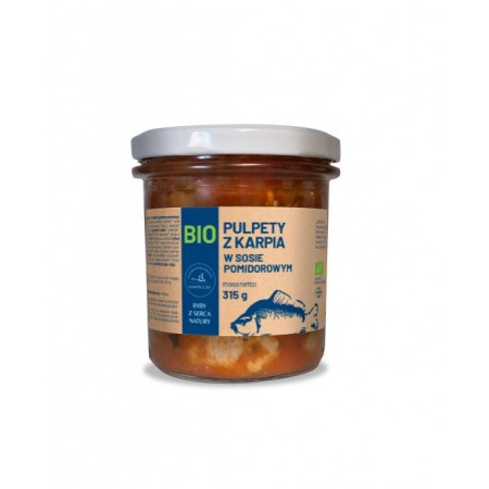 PULPETY Z KARPIA Z SOSIE POMIDOROWYM  BIO 315 g - RYBY Z SERCA NATURY