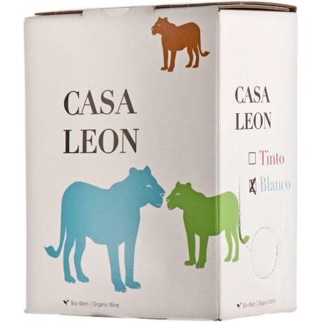 WINO CASA LEON BIAŁE WYTRAWNE BIO 3 L (HISZPANIA)