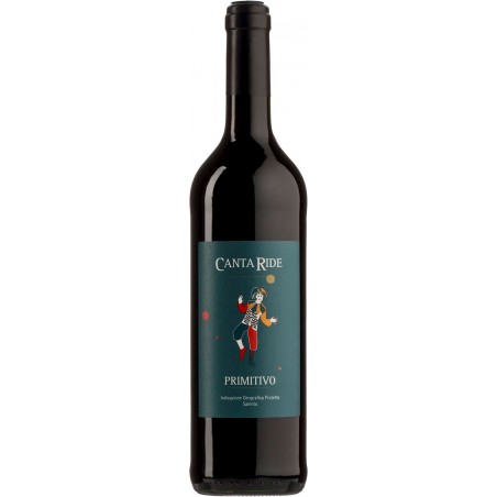 WINO CANTA RIDE PRIMITIVO CZERWONE WYTRAWNE BIO 0,75 L (WŁOCHY)